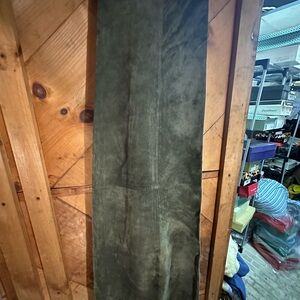 Avenue Forest Green Suede Trousers